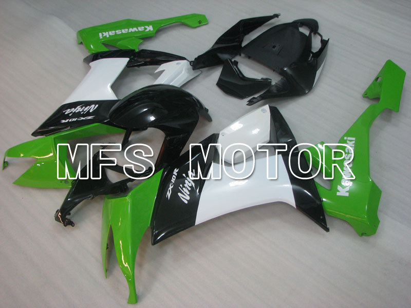 Kawasaki NINJA ZX10R 2008-2010 Injection ABS Fairing - Factory Style - Black Green White - MFS4071