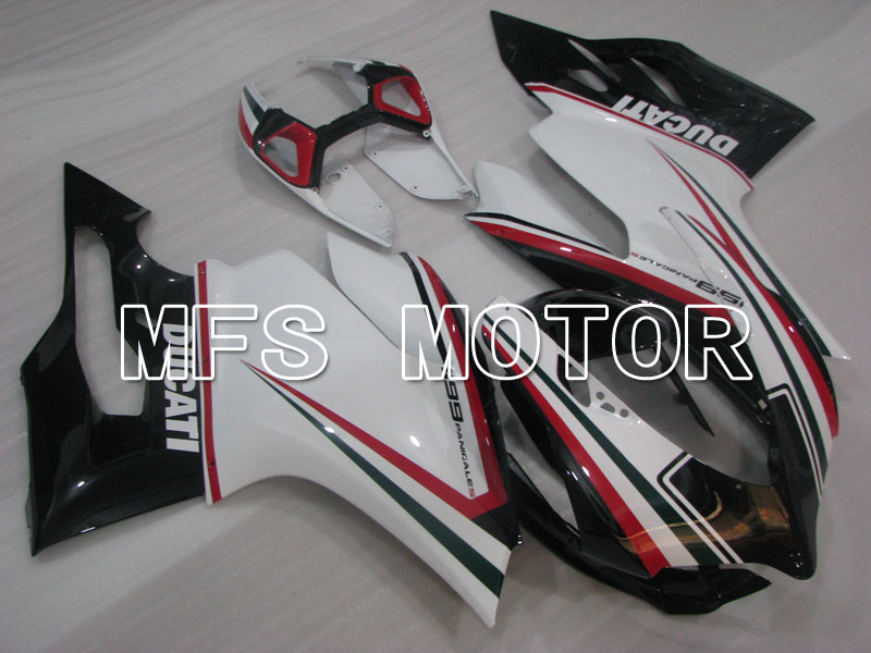 Ducati 1199 2011-2014 Injection ABS Fairing - Factory Style - Black White - MFS4105