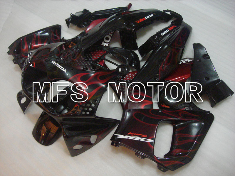 Honda CBR900RR 893 1992-1993 ABS Fairing - Flame - Black Red wine color - MFS4234