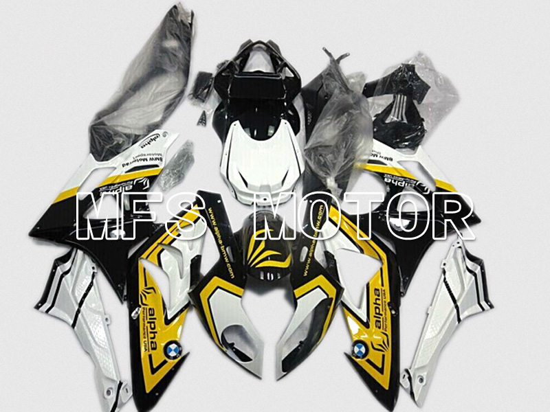 BMW S1000RR 2009-2014 Injection ABS Fairing - Factory Style - Black Yellow Blue - MFS4484