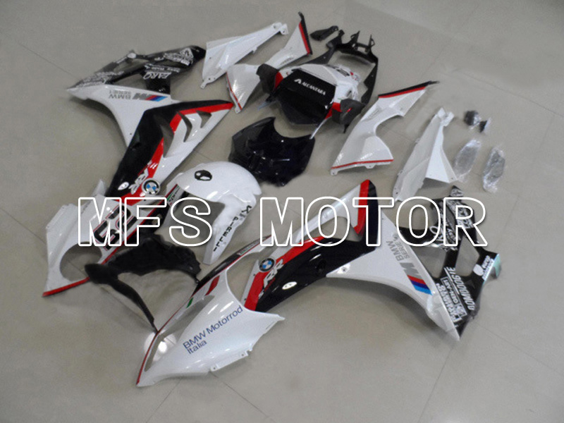 BMW S1000RR 2009-2014 Injection ABS Fairing - Factory Style - Black White Red - MFS4500