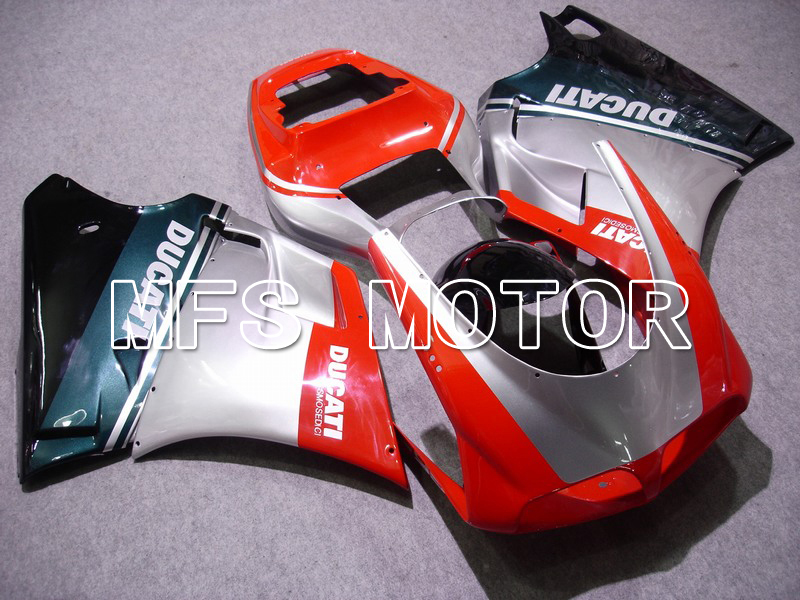 Ducati 748 / 998 / 996 1994-2002 Injection ABS Fairing - Factory Style - Red Silver - MFS4583