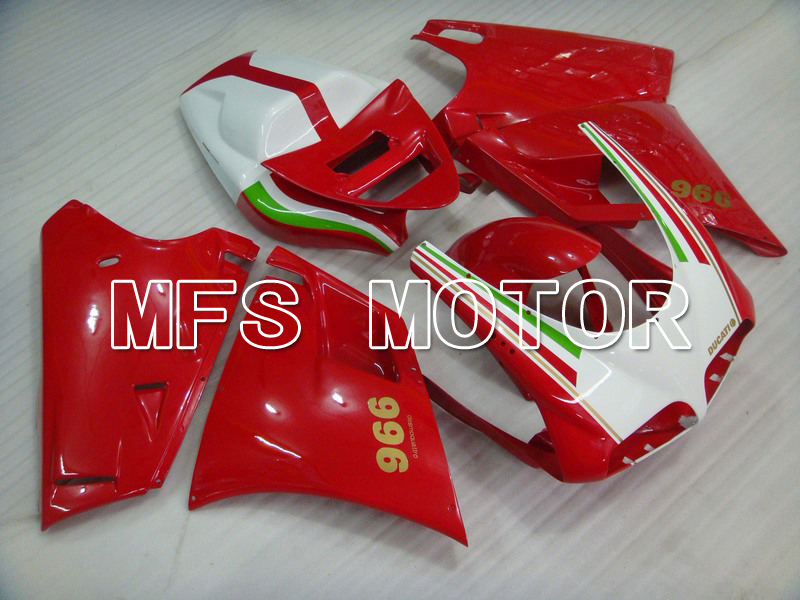 Ducati 748 / 998 / 996 1994-2002 Injection ABS Fairing - Factory Style - Red White - MFS4595