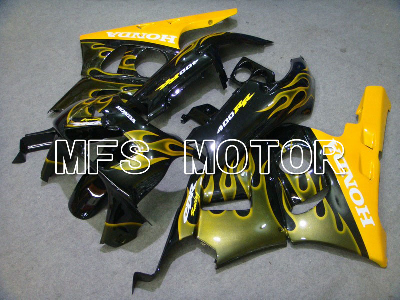 Honda CBR 400RR NC29 1990-1999 ABS Fairing - Flame - Yellow Black - MFS4629