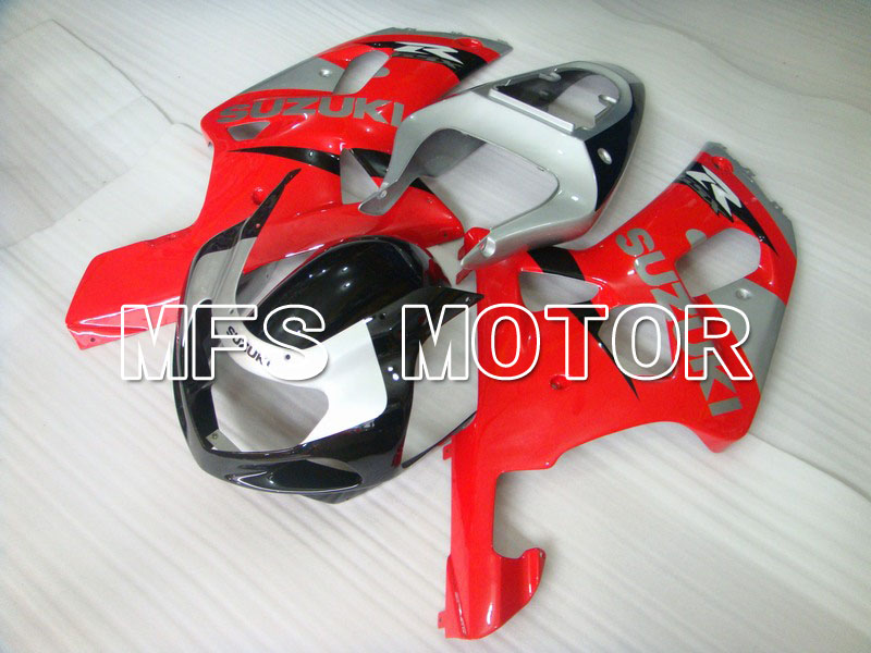 Suzuki GSXR750 2000-2003 Injection ABS Fairing - Factory Style - Red Silver - MFS7063