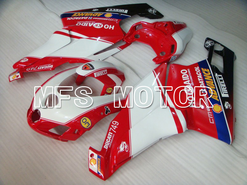 Ducati 749 / 999 2005-2006 Injection ABS Fairing - Xerox - Red White - MFS4719