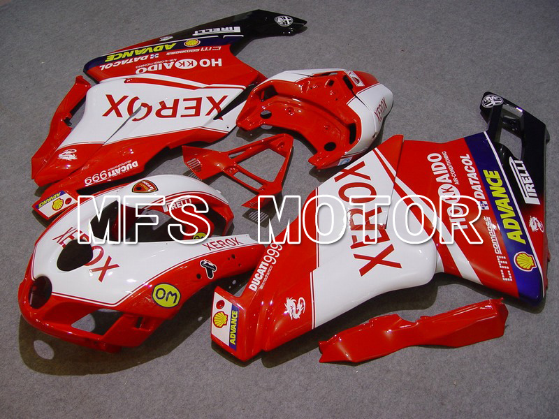 Ducati 749 / 999 2005-2006 Injection ABS Fairing - Xerox - Red White - MFS4720