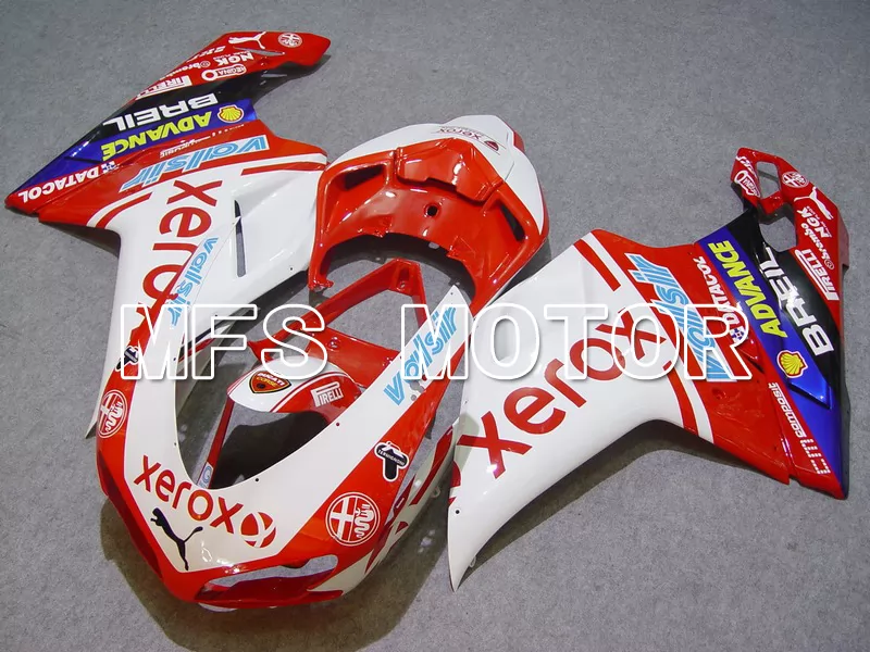Ducati 848 / 1098 / 1198 2007-2011 Injection ABS Fairing - Xerox - Red White - MFS4783