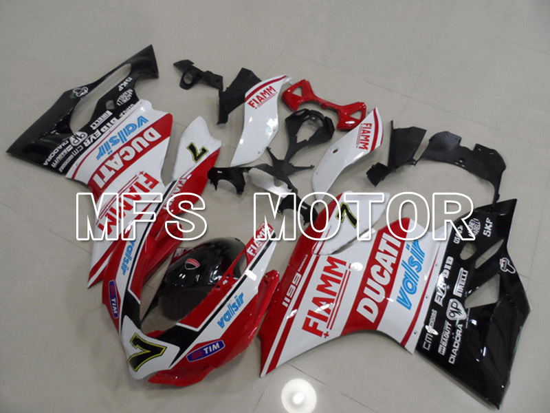 Ducati 1199 2011-2014 Injection ABS Fairing - FIAMM - Red White - MFS4798