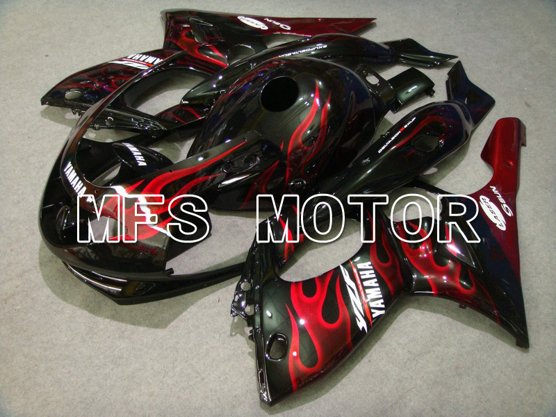 Yamaha YZF-600R 1997-2007 Injection ABS Fairing - Flame - Red wine color White - MFS4817