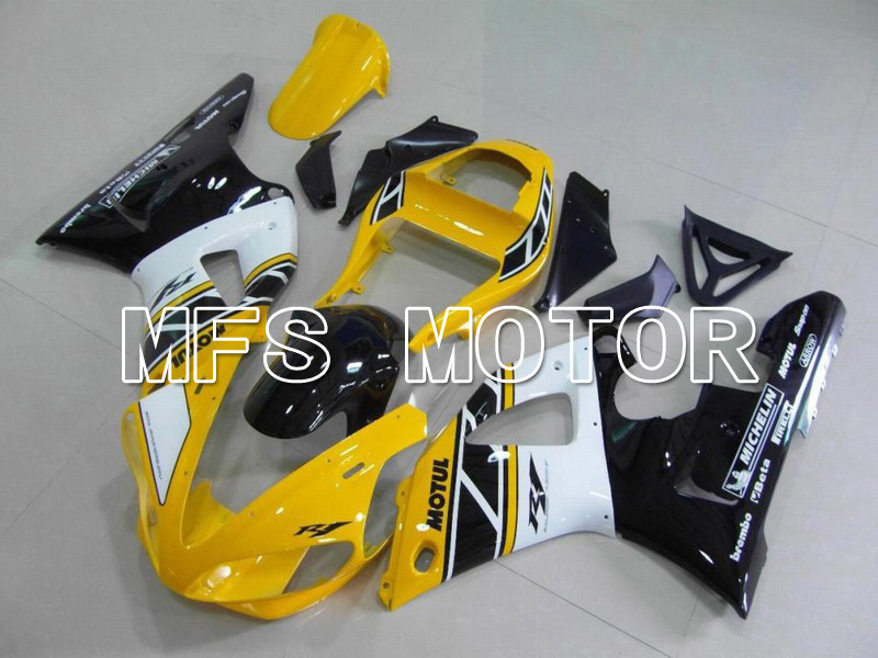 Yamaha YZF-R1 2000-2001 Injection ABS Fairing - Factory Style - Yellow White - MFS4909