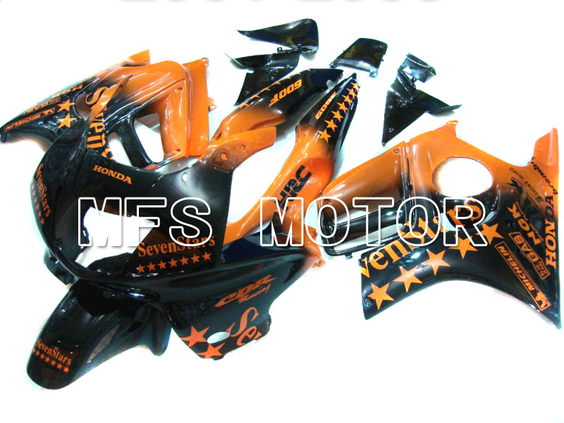 Honda CBR600 F3 1997-1998 Injection ABS Fairing - SevenStars - Black Orange - MFS5026