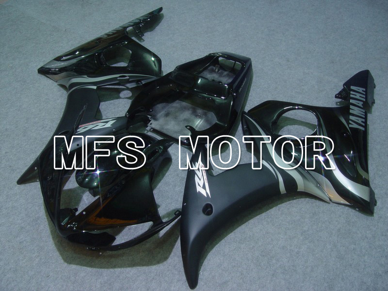 Yamaha YZF-R6 2003-2004 Injection ABS Fairing - Flame - Silver Black - MFS5210