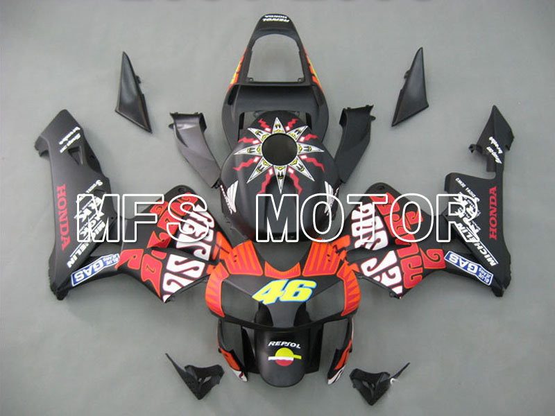 Honda CBR600RR 2003-2004 ABS Injection Fairing - Rossi - Black Matte - MFS5353