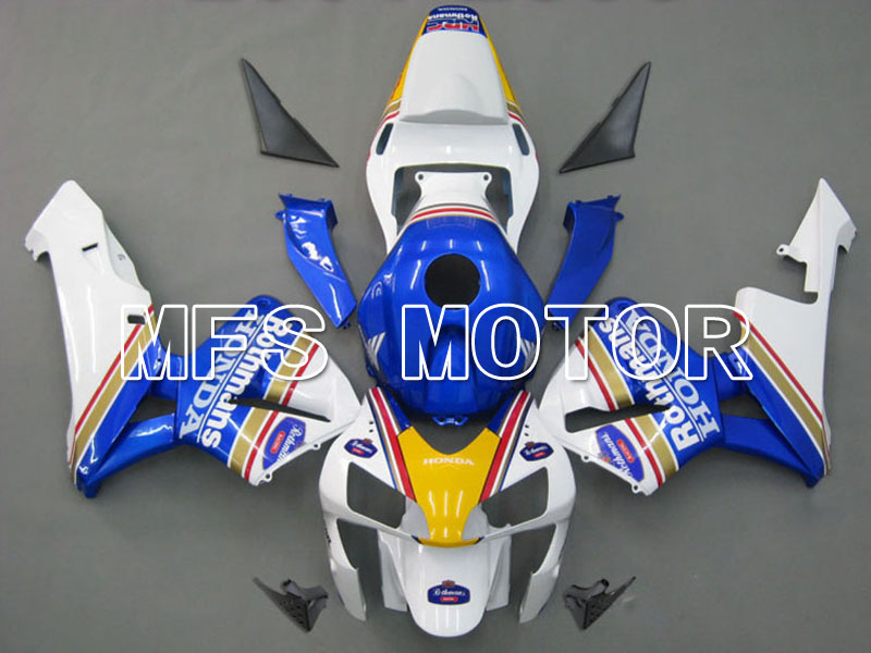 Honda CBR600RR 2003-2004 ABS Injection Fairing - Rothmans - White Blue - MFS5358