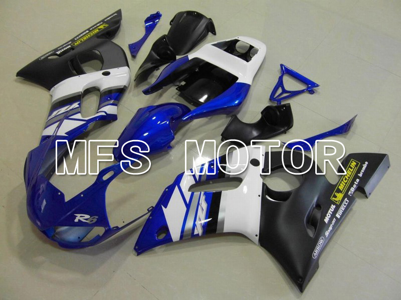 Yamaha YZF-R6 1998-2002 Injection ABS Fairing - Factory Style - Black Blue White - MFS5479
