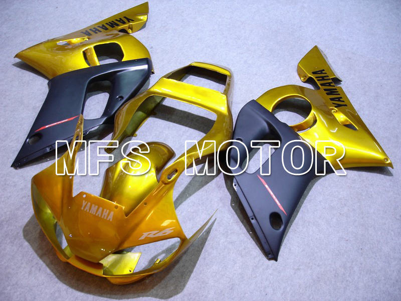 Yamaha YZF-R6 1998-2002 Injection ABS Fairing - Factory Style - Black Gold - MFS5507