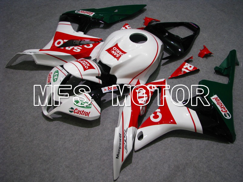 Honda CBR600RR 2007-2008 Injection ABS Fairing - San Carlo - White Red - MFS5826