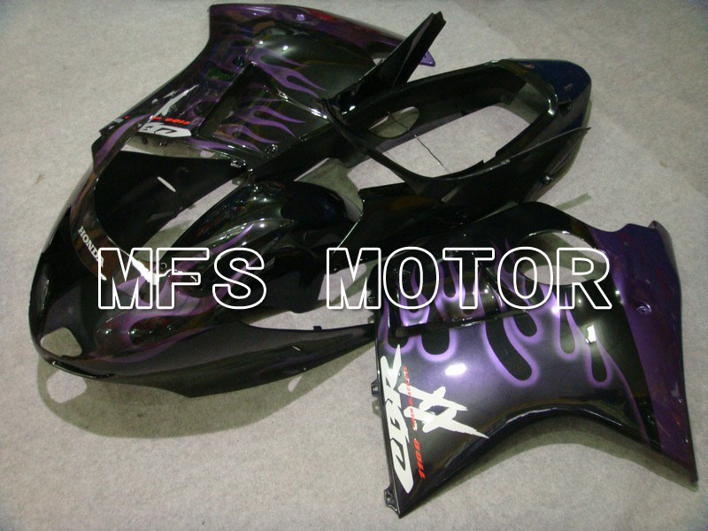 Honda CBR1100XX 1996-2007 Injection ABS Fairing - Flame - Black Purple - MFS6213