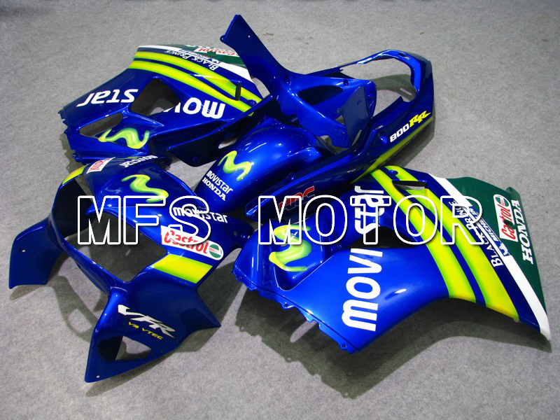 Honda VFR800 1998-2001 ABS Fairing - Movistar - Blue - MFS6358